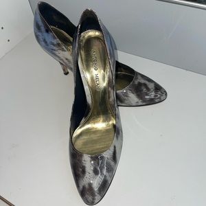 Animal Print Patent Leather Heels